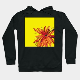 Sunny Hand Painted Flower Hoodie